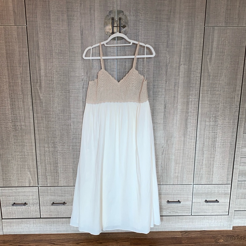 Zara The Selena Combination Crochet‎ Dress